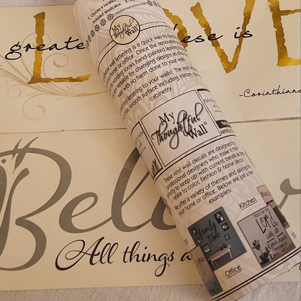 NWT Thought Wall Art- Inspirational-Motivational Lot of 3